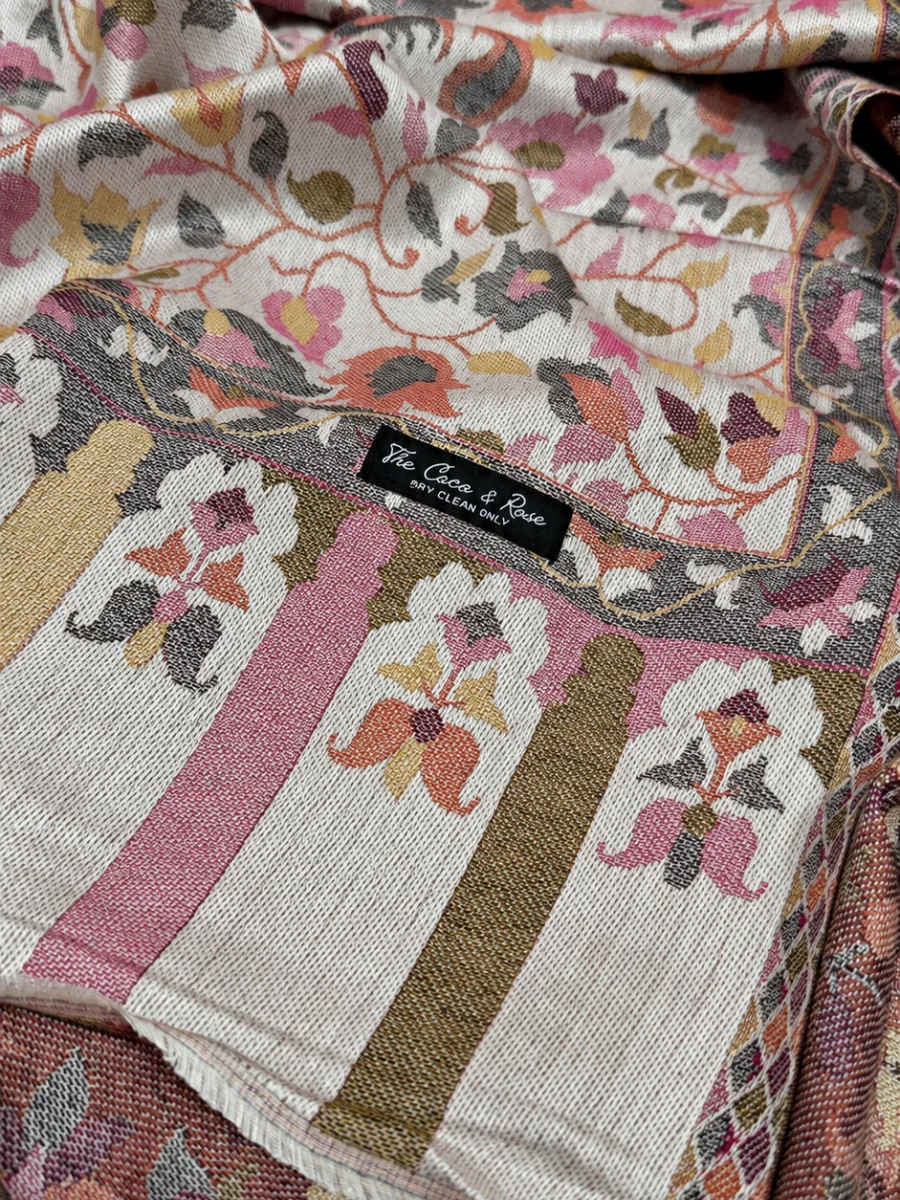 Estola Rosa y Reversible Paisley (4)