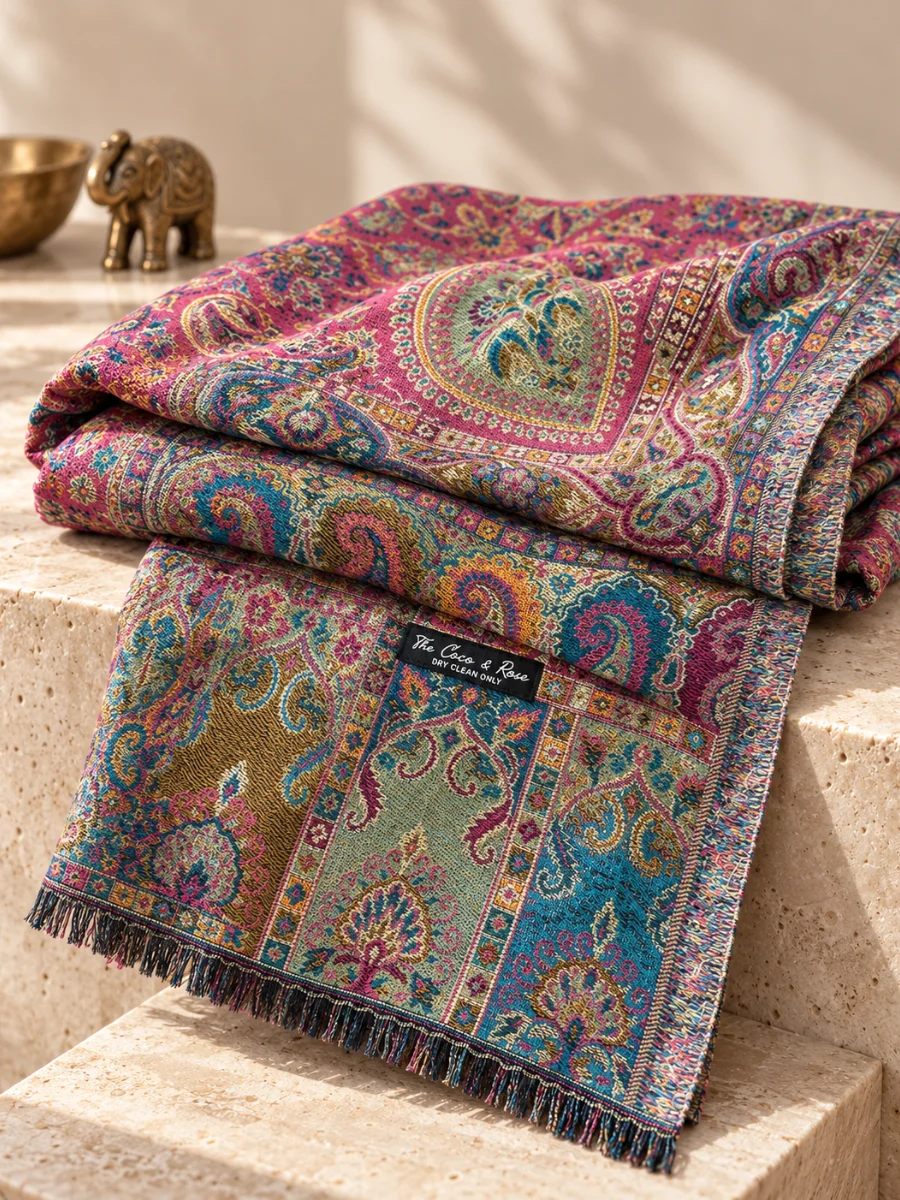 Estola de seda pashmina de baya real (2)