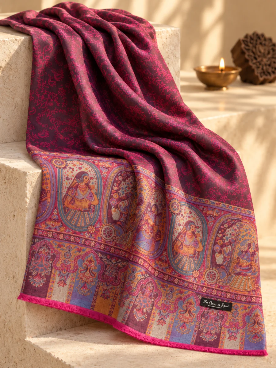 Estola de Figurita Real Jacquard Mezcla (3)